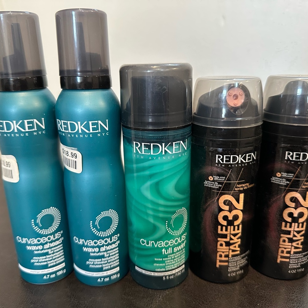 Redken products curl hair and hairsprays